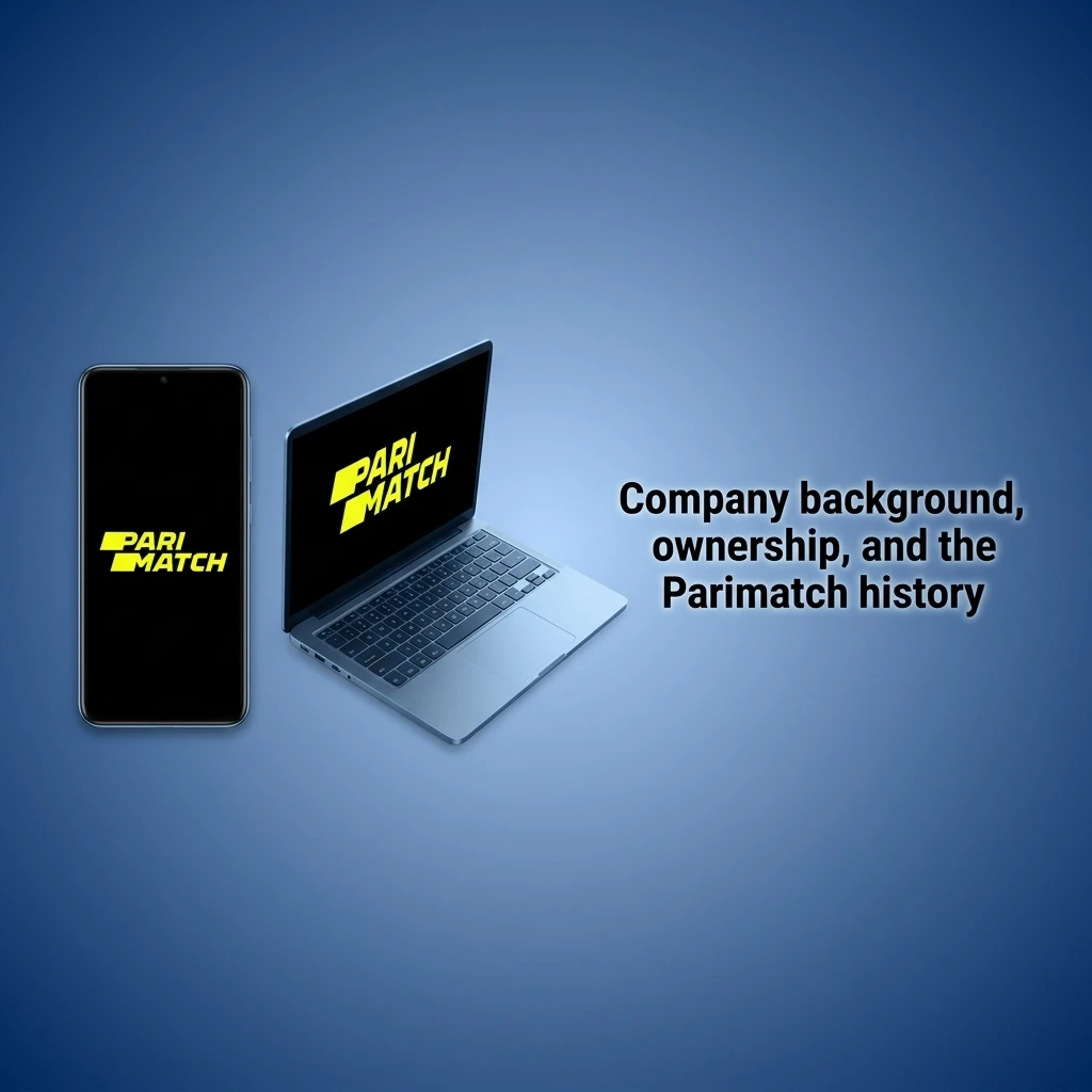 Parimatch company background showing 1994 start, founder Sergey Portnov, licensing details, head office and promotions